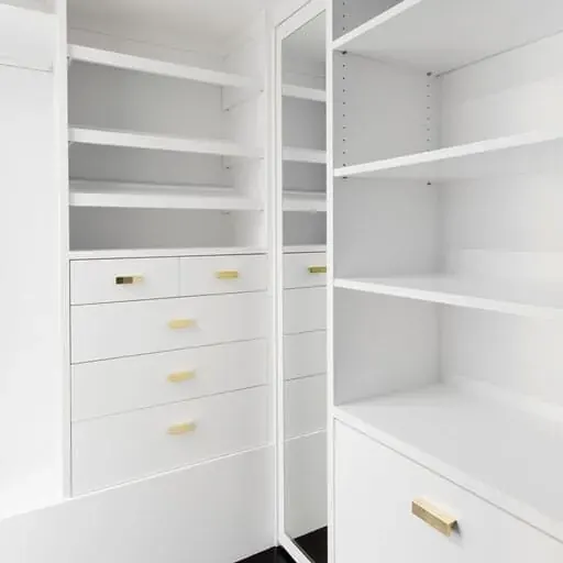 Custom painted built-in cabinetry and shelving by Timber Design + Build, Hudson Valley NY